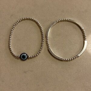Bracelets Evil eye 🧿 & square tube bracelets set of 2